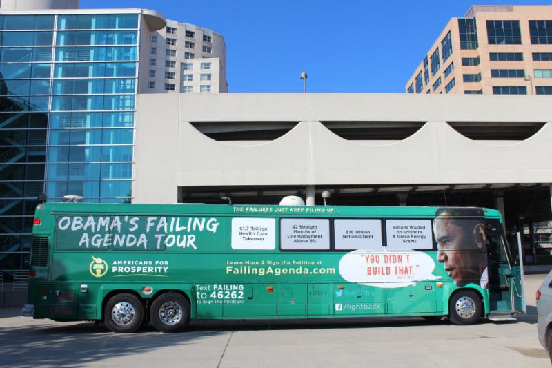AFP's Obama's Failing Agenda bus (Source: Callen Harty)