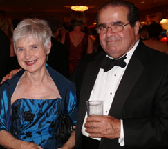 Justice Antonin Scalia and his wife, Maureen