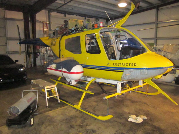 Pesticide applicator's helicopter (Oregon Department of Agriculture)