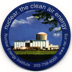 Coaster distributed by NEI at an international climate change meeting