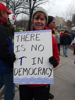There Is No "T" In Democracy