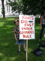 Rights die fast under corporate rule