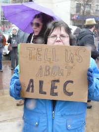 Sign from the 2011 Wisconsin protests
