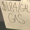$1.84 a gallon gas sign