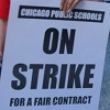 Chicago Teachers' Strike protest sign - source Leslie Peterson
