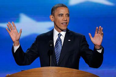 President Obama at the Democratic National Convention