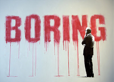 Boring in red paint