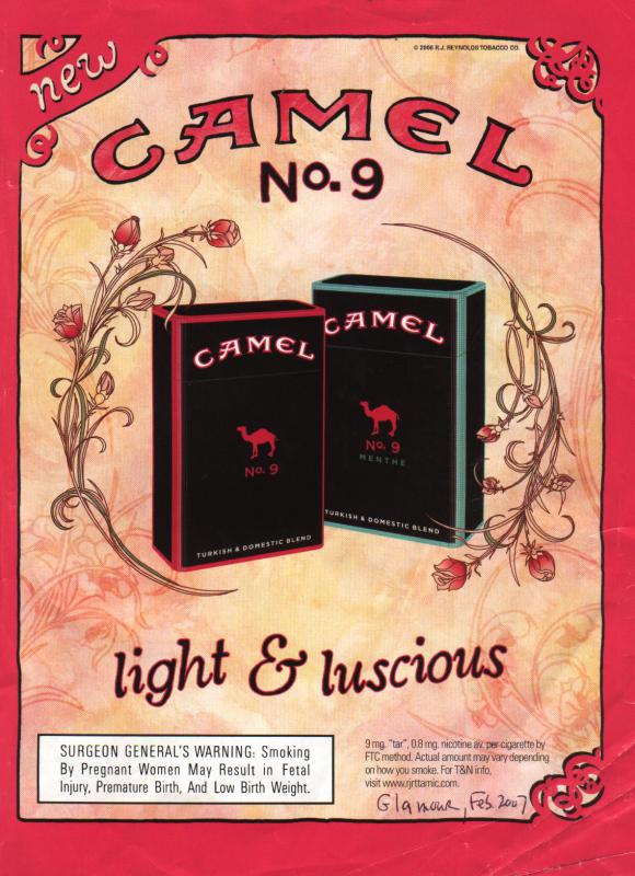 Camel No. 9 cigarette ad