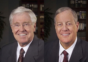 Charles (L) and David Koch