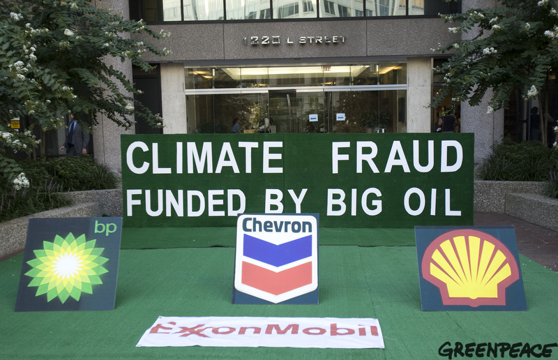 Greenpeace - Astroturf climate fraud funded by Big Oil, American Petroleum Institute Energy Citizens