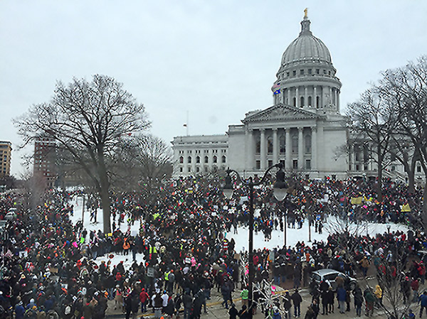 Day with No Lationos rally - Wisconsin Capitol