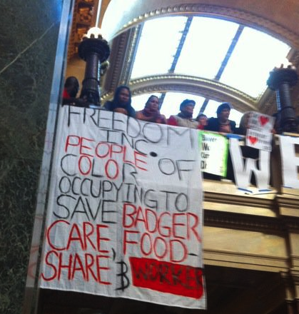 Photo from the Wisconsin Capitol of Freedom Inc