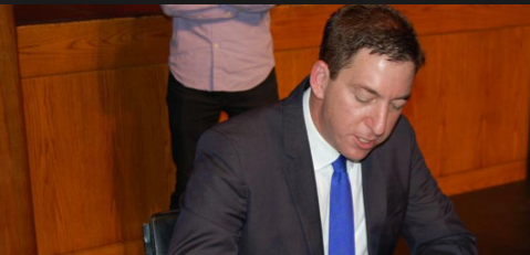 Glenn Greenwald at his book signing