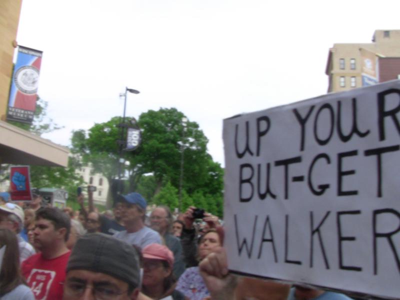 Up Your But-get Walker sign