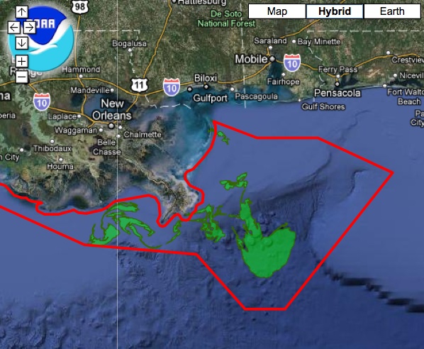 Gulf Spill Fishing closure