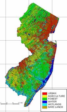 N.J. land use, 1995 (Source: Rutgers University)