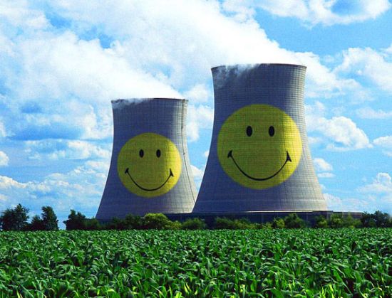 Nuclear power plant with smile