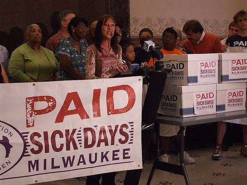 Paid Sick Days Milwaukee (Photo courtesy of 9to5 Wisconsin)