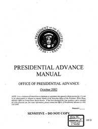 Presidential Advance Manual