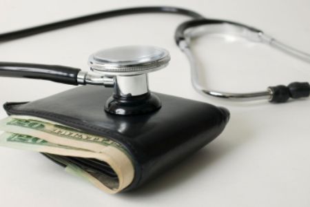 stethoscope on wallet