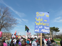 Stop the war on workers - at home and abroad