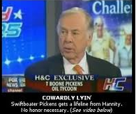 Oil tycoon and "Swift Boat" smear bankroller T. Boone Pickens