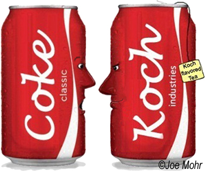 What is Coke doing with Koch? (Image Credit: Joe Mohr)