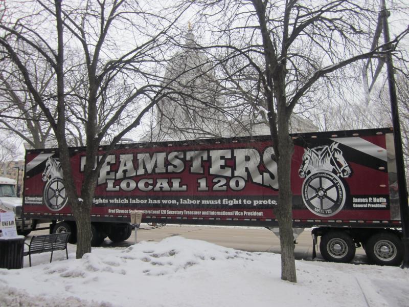 Teamsters Local 120 big rig rolled into Madison