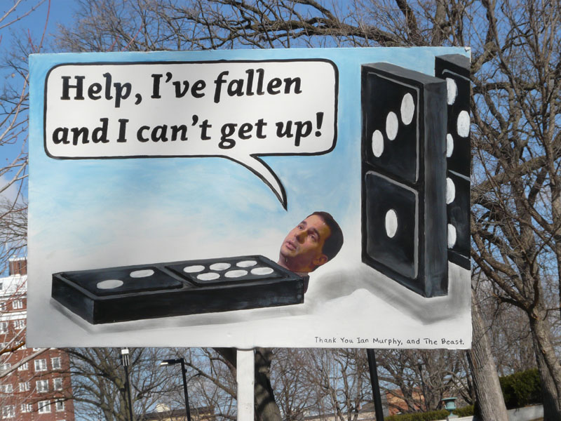Walker Domino: Help, I've fallen and I can't get up!