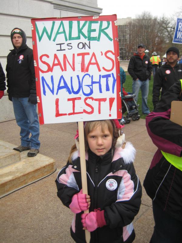 Walker is on Santa's naughty list