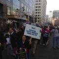 American Postal Workers Union protest the American Legislative Exchange Council (ALEC) in Washington, DC, December 5, 2013
