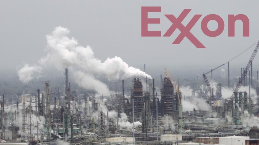 Refinery with Exxon logo